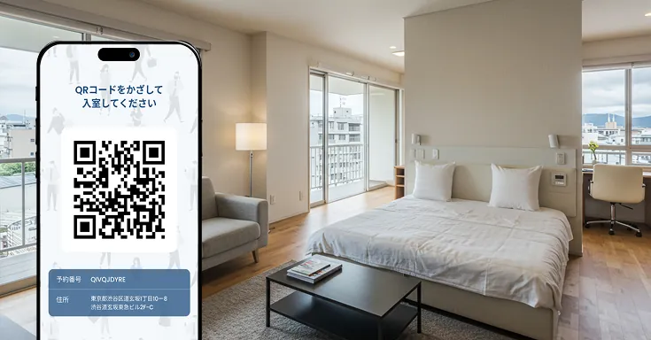 QRコードで入室